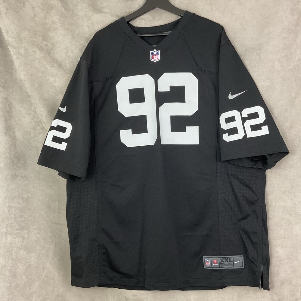 Nike Oakland Raiders Richard Seymour Black On Field Football Jersey